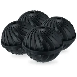 Relaxdays Waschball 4er Set, schwarz