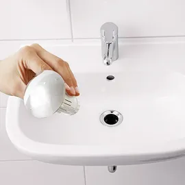 Abfluss-Fee Verschlussstopfen weiß/chrom mit Duftstein | Gr.: onesize