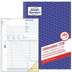 Avery Zweckform AKTION: 5er-Pack Lieferschein »1720« gelb, 14.8x21 cm