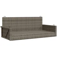 furnicato Hängebank 119 x 56 x 48 cm Grau