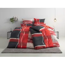 OTTO home Kelian Linon rot 135 x 200 cm + 80 x 80 cm
