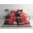 Linon rot 135 x 200 cm + 80 x 80 cm