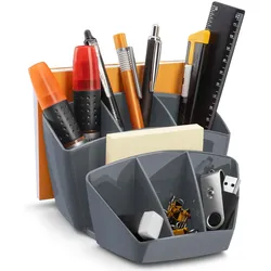 cep Mineral Schreibtisch-Organizer 14,3 x 15,8 x 9,3 cm grau