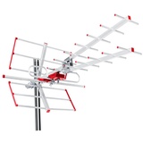 Maclean Brackets Maclean MCTV-855A Außenantenne TV Antenne Dachantenne DVB-T DVB-T2 Full HD max 100dBμV UHF/VHF LTE Filter (Aktive)