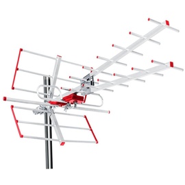 Maclean Brackets Maclean MCTV-855A Außenantenne TV Antenne Dachantenne DVB-T DVB-T2 Full HD max 100dBμV UHF/VHF LTE Filter (Aktive)