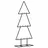 vidaXL Weihnachtsbaum 60 cm Schwarz