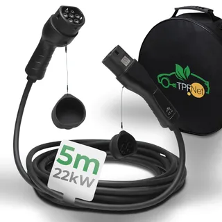 TPFNet Typ 2 E-Auto Ladekabel 22kW 32A 3-Phasig, 5m