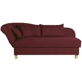 Max Winzer Recamiere mit Armteil links klappbar Selma - rot