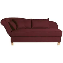 Max Winzer Recamiere mit Armteil links klappbar Selma - rot