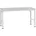 AU4091 7035 Arbeits-Grundtisch Melaminplatte 1750 x 1000 x 760-870mm RAL 7035