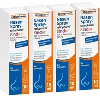 NasenSpray-ratiopharm Kinder 4er Set 4X10 ml Nasenspray