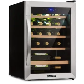 Klarstein Vinamour 19 Weinkühlschrank 19Fl./65l 4-18°C 40dB Glas