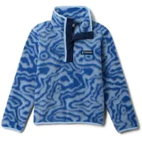 Columbia Helvetia II Printed Half Snap Fleece Mountain Blue Topoglitch/L Navy L