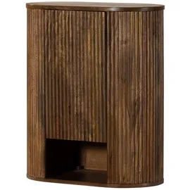 MASSIVMOEBEL24.DE Hängeschrank 55 x 30 x 65 cm Braun