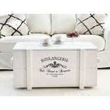 Truhe Couchtisch Holz massiv Wohnzimmertisch Truhentisch Kiste vintage shabby M