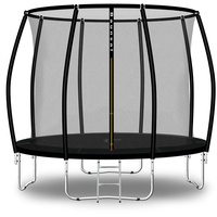 Baunsal® Trampolin Outdoor Ø 305 cm (FGIS) schwarz Komplettset Sprungmatte mit Netz und Leiter Gartentrampolin Outdoor Spielzeug Kinder Trampolin Kinder Outdoor Spielzeug Garten