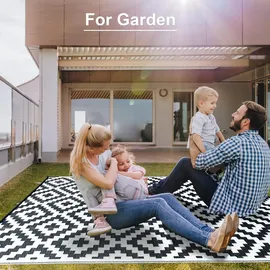 luxuskollektion CHOSHOME Balkon Teppich 120x180cm Wetterfest Indoor Garten Terrasse Modern