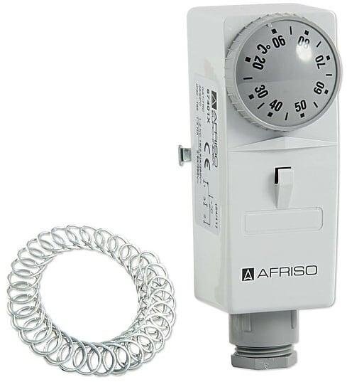 AFRISO GAT/7RC Anlege-thermostat Sicherheitsbegrenzer Anlegefühler - Einstellung 20 bis 90°C - 67401