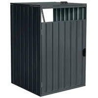 Home Deluxe Cubo für 1 Tonne 80 x 80 x 122 cm anthrazit