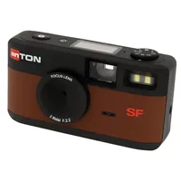 antonKUNZE Anton Screen Free Digitalkamera Braun mit Vintage Sucher