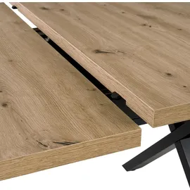 Mäusbacher TAVOLO PLUS 200 x 79,5 x 100 cm Asteiche Dekor/Schwarz