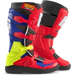 Gaerne GX-1 Evo Light-Welt Motocross Stiefel, rot-blau, Größe 47 für Männer