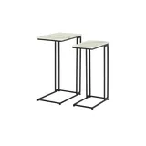 Möbel Kraft Beistelltisch H19388 Holz weiß 2er Set