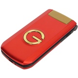 Entsperrtes Senior Klapphandy, Dual SIM Steckplätze, 2G Handy, 2,8 Zoll Bildschirm, Großes Tastenhandy, 4800 MAh, 2G GSM Telefon mit UKW Radio, Kamera, für Senioren (Rot)