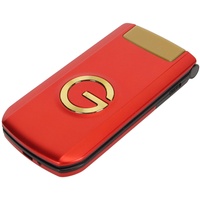 Entsperrtes Senior Klapphandy, Dual SIM Steckplätze, 2G Handy, 2,8 Zoll Bildschirm, Großes Tastenhandy, 4800 MAh, 2G GSM Telefon mit UKW Radio, Kamera, für Senioren (Rot)