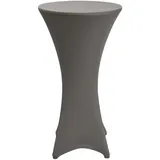 Beautissu Stehtischhusse Ø60-65cm Anthrazit