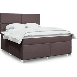vidaXL Boxspringbett 180 x 200 cm Dunkelbraun