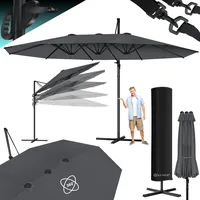 Kesser KESSER® Sonnenschirm Doppelsonnenschirm 4,6m x 2,7m Ampelschirm Abdeckung