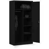 Jan Nowak Metallschrank Aktenschrank 185 x 90 x 45 cm Schwarz