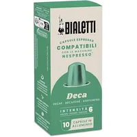 Bialetti-Kaffee Nespresso®-kompatible Kapseln – entkoffeiniert – 10 Kapseln (Packung mit 5)