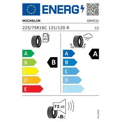 MICHELIN 225/75R16 121/120R - Agilis 3 Sommerreifen  694531