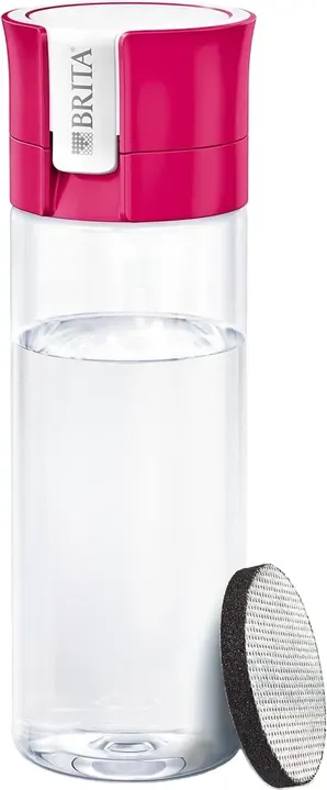 BRITA Wasserfilter-Flasche, pink und transparent