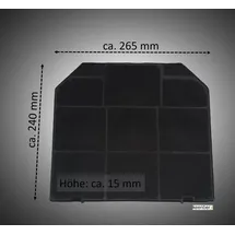 keenberk Sparset: 2 Stück Kohlefilter für Dunstabzugshauben von Franke / Faber 1120016756, 1120157243, 112.0185.276