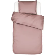 Essenza Bettwäsche Minte Woodrose, 135x200 cm rosa mit Kissenbezug 80 x 80 cm Reißverschluss