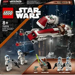 LEGO Star WarsTM 75378 Flucht mit dem BARC SpeederTM Bausatz, Mehrfarbig