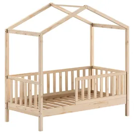 Vipack Hausbett Junior 70 x 140 cm Kiefer massiv natur braun