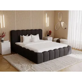 GRAINGOLD Polsterbett, Schwarz, Textil, 140x200 cm, Schlafzimmer, Betten, Polsterbetten