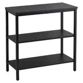 Relaxdays Nachtschrank 61 x 60 x 30 cm Schwarz