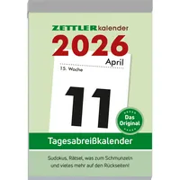 Zettler Tagesabreißkalender XXL 2026 - 9,9x14,3 cm - 1