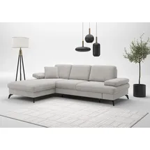 sit&more Eckcouch Polyester mit Bettfunktion 3-Sitzer Grau