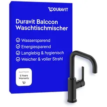 Duravit Balcoon Einhandmischer Schwarz Matt