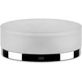 GESSI Emporio Seifenhalter, Standversion, Schale aus satiniertem Glas, 38827031, Farbe: Chrom