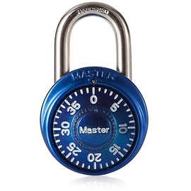 Master Lock 1533EURD Voreingestelltes Kombinations-Vorhängeschloss, Zufällige Farbe, 5,7 x 4 x 2,5 cm,
