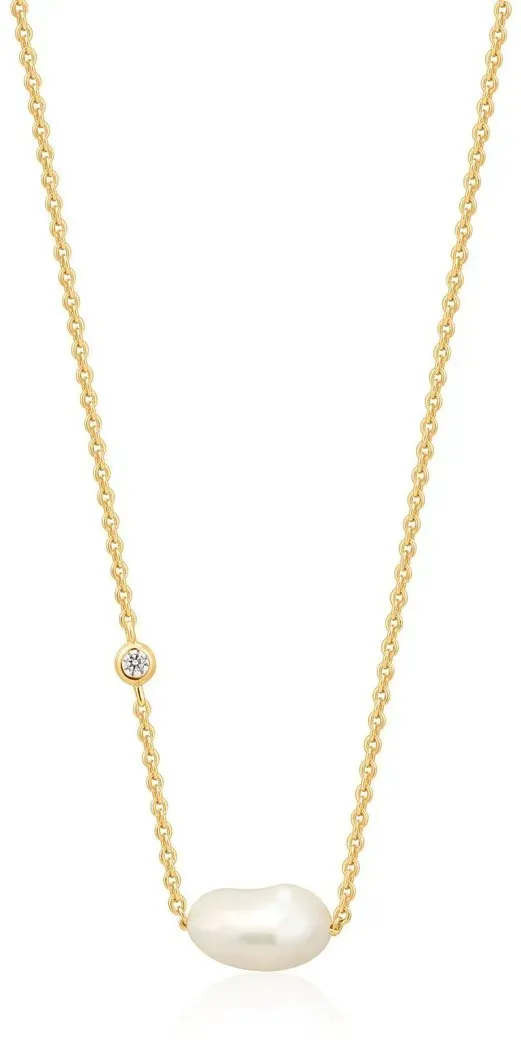 ANIA HAIE - PEARL NECKLACE - gold