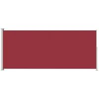vidaXL Seitenmarkise 180 x 500 cm Rot Polyester