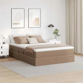 vidaXL Aufbewahrungsbett 140 x 200 cm Braun